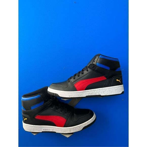 Puma Rebound Layup Mid Shoes Trainers Mid Cut Basketball Casual Sneaker size 12 - Picture 1 of 6